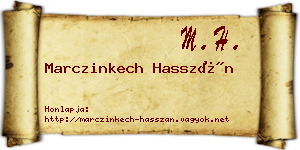 Marczinkech Hasszán névjegykártya